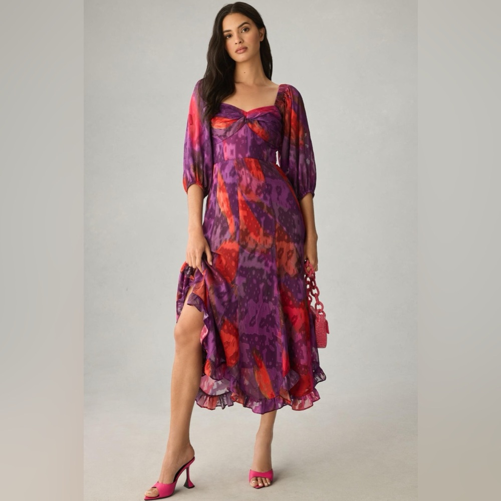 Hitch puff sleeve dress size XS petite